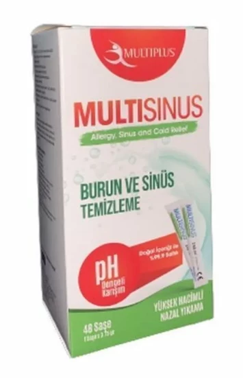 MULTIPLUS  Multisinüs Burun ve Sinüs Temizleme 48 Saşe ürün görseli 1