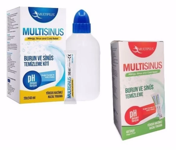 MULTIPLUS  Multisinüs Burun ve Sinüs Temizleme SET  (Kit/Şase) ürün görseli 1