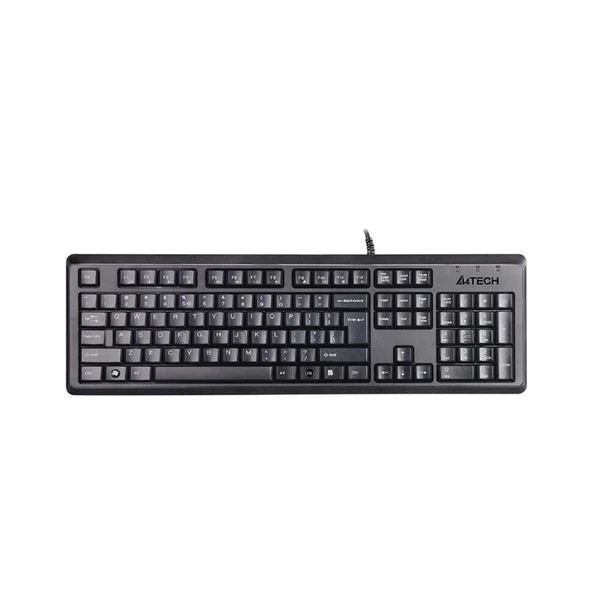 A4 Tech KR-92 Klavye Usb Siyah, Q, Tr ürün görseli 1