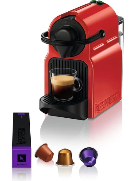 Nespresso C40 Inissia Red Kahve Makinesi, Kırmızı ürün görseli 1