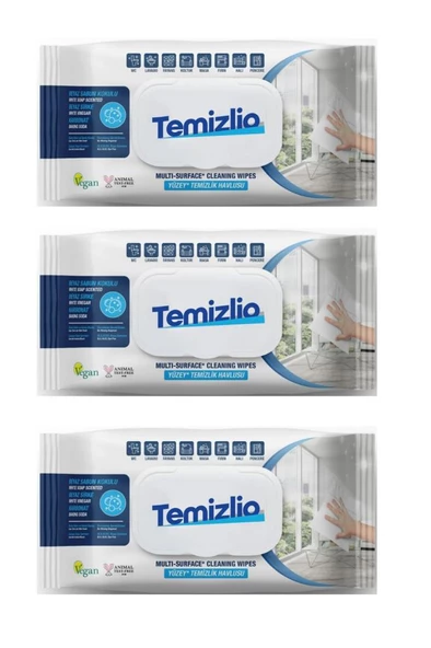Kapris Temizlio Yüzey Temizlik Havlusu 100 Lü 3 Paket ürün görseli 1
