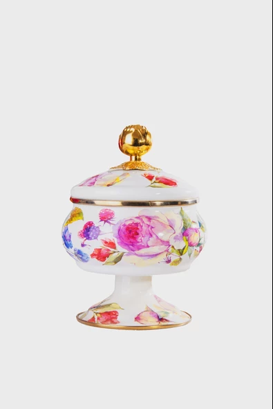 Miss Betty Rose Deluxe Ayaklı 18 Cm Emaye Şekerlik MİSS--16895-4 ürün görseli 1