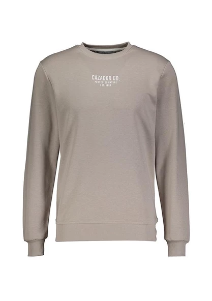 Cazador Erkek 3 İplik Sweatshirt Şardonsuz  5242 Gri ürün görseli 1