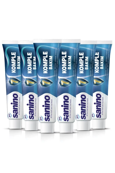 Sanino Komple Bakım Diş Macunu 6x75 ml ürün görseli 1