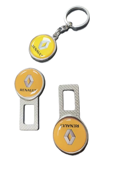 Renault Emniyet Kemerrrr Metal Toka 1 Çift Ve Anahtarlık 1 Adet ürün görseli 1