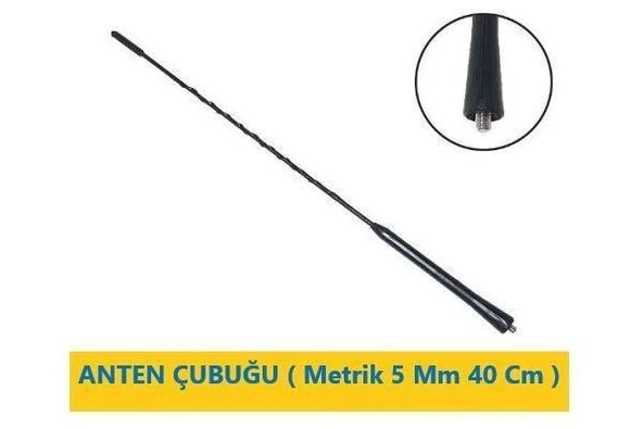 3A0051849 Anten Çubuğu ( Metrik 5 Mm 40 Cm ) - Golf 4 Bora Passat Polo Polo Classic Octavia Toledo Ibiza Cordoba ürün görseli 1