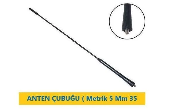 3A0051849 Anten Çubuğu ( Metrik 5 Mm 35 Cm ) - Golf 4 Bora Passat Polo Polo Classic Octavia Toledo Ibiza Cordoba ürün görseli 1