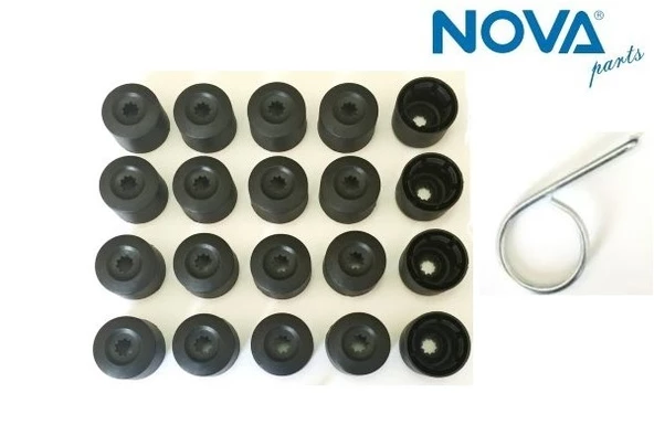 1K0601173 9B9 Bijon Kapağı Takım ( 20 Adet + Çıkartma Aparatı ) Tüm Modeller ürün görseli 1