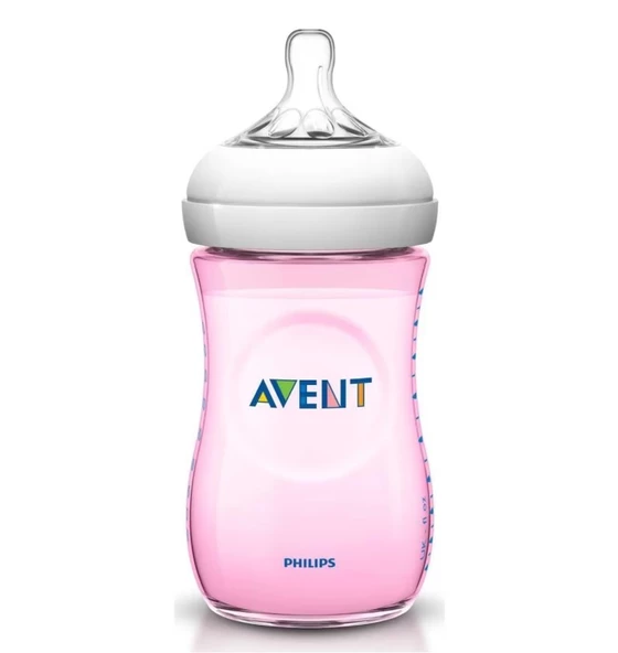 Avent Natural PP Biberon 260 ml - Pembe ürün görseli 1