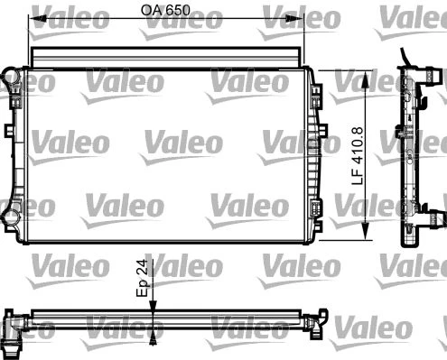 5Q0121251EM Radyatör Su ( Kurşun Kayn. Brazing Tip ) ( Arka ) - Golf Octavia Leon Audi A3 1.2-1.4 Tsı 1.6 Tdı Cjzb-Cyva- ürün görseli 1