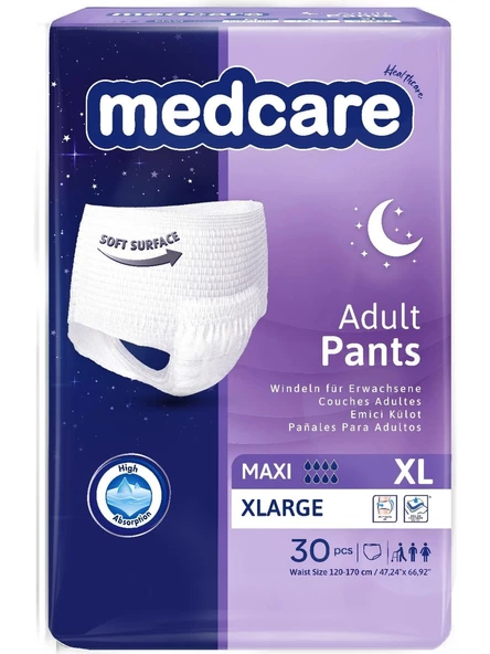 MEDCARE Maxi Emici Külot 8 Damla XLARGE 30 lu ürün görseli 1