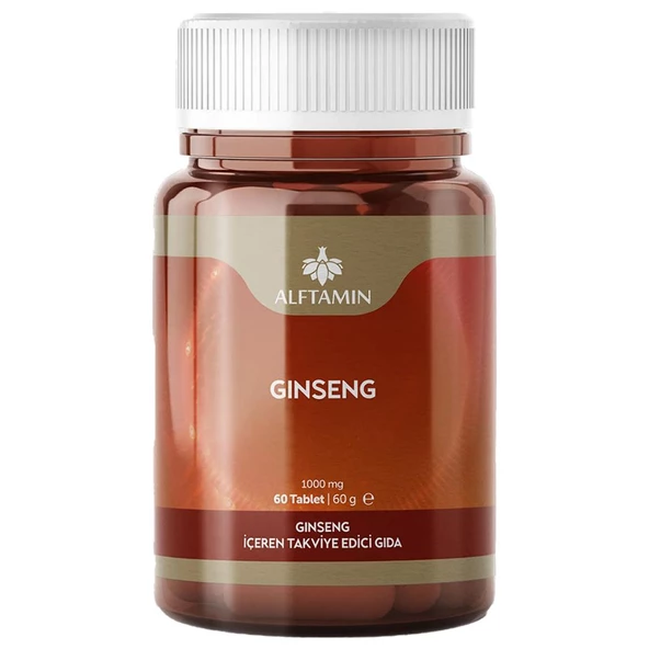 Alftamin Ginseng İçeren Takviye Edici Gıda 1000 mg 60 Tablet ürün görseli 1