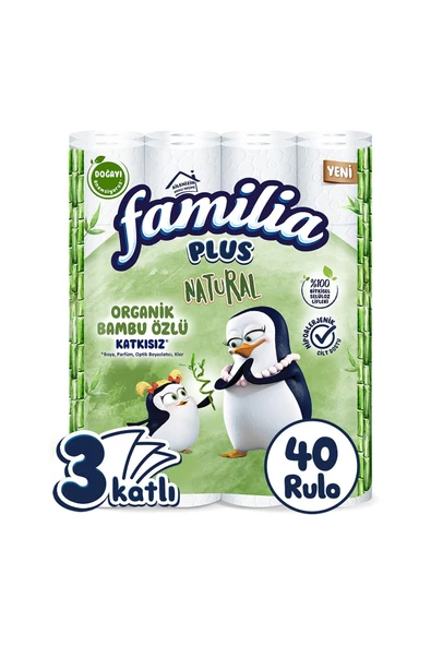 Familia   Plus Natural 40'lı Tuvalet Kağıdı ürün görseli 1