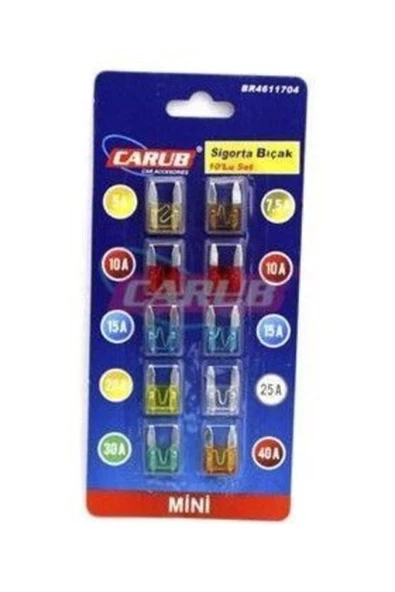 Carub Bıçak Sigorta Seti Mini Boy 10 Lu Set ürün görseli 1