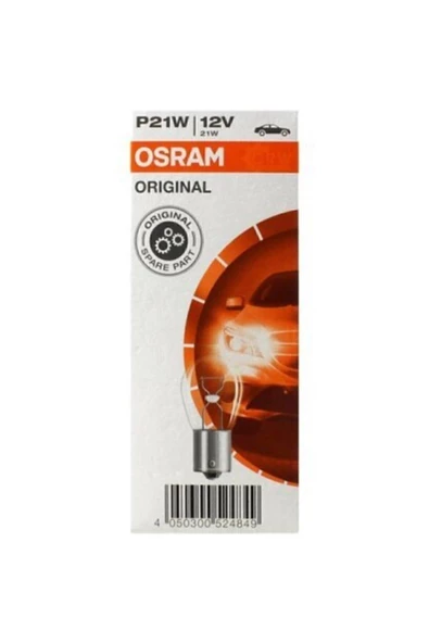 Osram 12v 93 P21w Stop Sinyal Ampulü Düz Tırnak 10 Adet 7506 ürün görseli 1