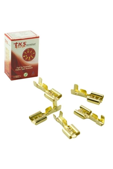 ARSVİSİON Sarı Kablo Pabuç (sf-2d) (300lük) Paket Fiyatı Dişi Fiş Tırnaklı ürün görseli 1