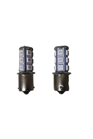 Carub 12v 93 Ampül Çakarlı Kırmızı Renk Ledli Tek Duy Stop Çakar ürün görseli 1