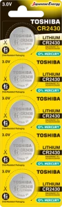 Toshiba Cr 2430 Lithium 5'li Pil ürün görseli 1