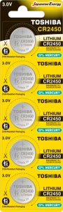 TOSHIBA CR 2450 LITHIUM 5Lİ PİL ürün görseli 1
