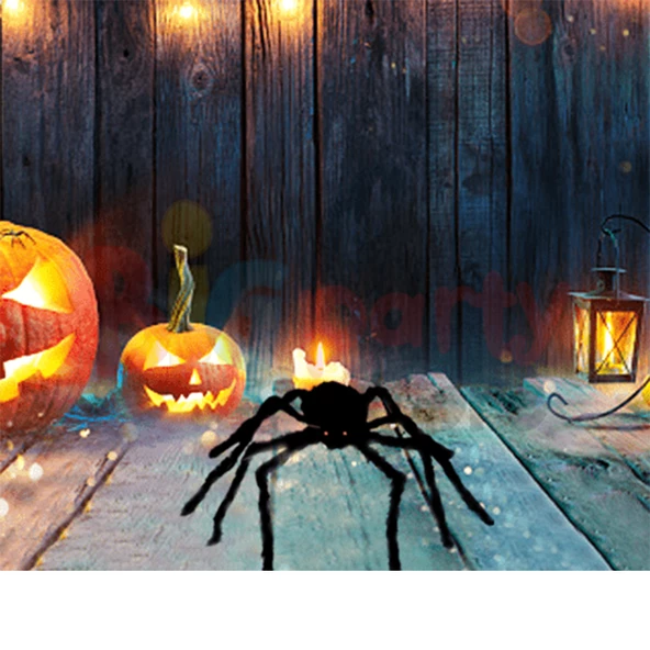Halloween Örümcek Figür 30 cm Siyah ürün görseli 1