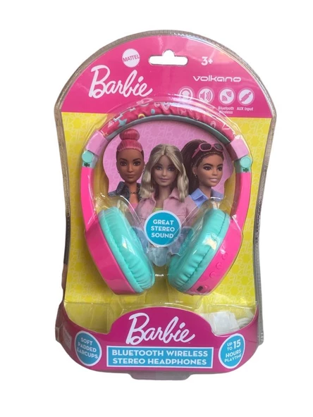 Barbie Çocuk Bluetooth Kulaklık Mikrofonlu Kablosuz Çocuk Kulaklığı Lisanslı MT-9938-BR ürün görseli 1