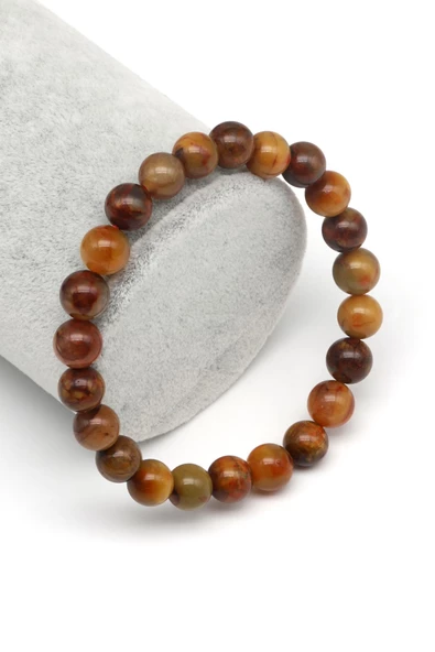 Golden Pietersite Doğal Taş Bileklik 8 mm Küre Kesim ürün görseli 1