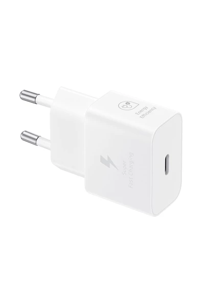 Samsung T2510N Type C Hızlı Şarj Adaptörü (25W Kablosuz) - Beyaz EP-T2510NWEGWW ürün görseli 1