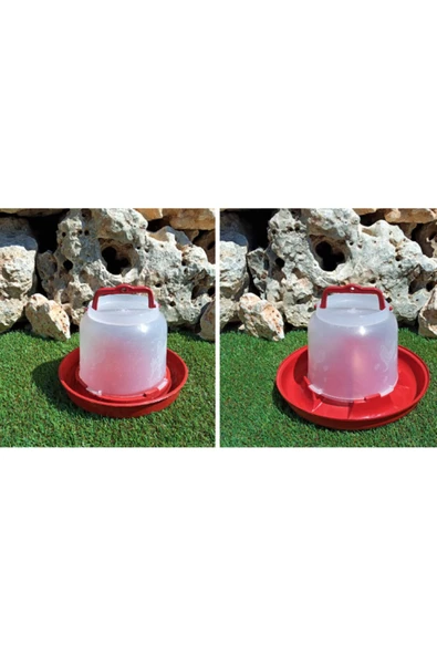 2 Li Set 2 Lt Suluk 2 Kg Yemlik Tavuk Yemliği Tavuk Suluğu Civciv Yemliği Civciv Suluğu ürün görseli 1