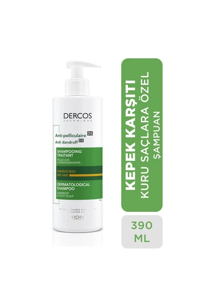 Vichy Dercos Anti Dandruff Dry Kepek Karşıtı Bakım Şampuanı 390 ml ürün görseli 1