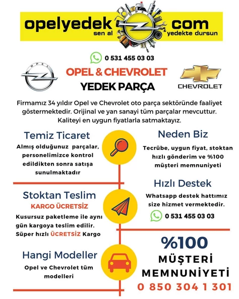 Opel Astra F Sol Far Manuel 1995-2001 - Resim 2