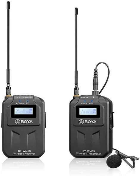 Boya BY-WM6S Kablosuz Yaka Mikrofonu ürün görseli 1