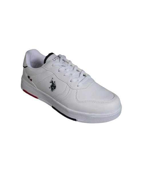 U.S.POLO ASSN Kadın Erkek Beyaz Sneaker Spor Ayakkabı ürün görseli 1