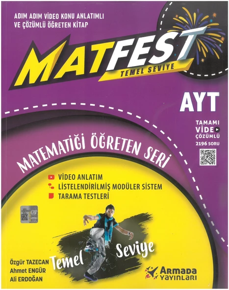 Armada YKS AYT Matfest Temel Seviye Soru Kitabı Yeni ürün görseli 1