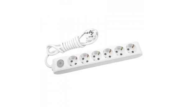 Viko Multilet 6 lı  Anahtarlı 3 Metre Kablolu Grup Priz ürün görseli 1