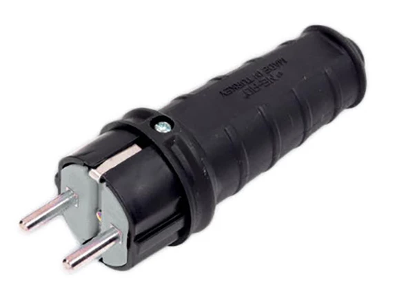 Kauçuk 1 X 16 A Topraklı Erkek Fiş 220V ürün görseli 1