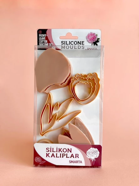 Smarta Silikon Kalıp -  Çiçekler : Şakayık & Yaprak ürün görseli 1