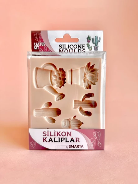 Smarta Silikon Kalıp - Kaktüs Seti ürün görseli 1