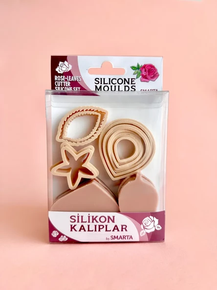 Smarta Silikon Kalıp - Çiçekler : Gül & Yaprak ürün görseli 1