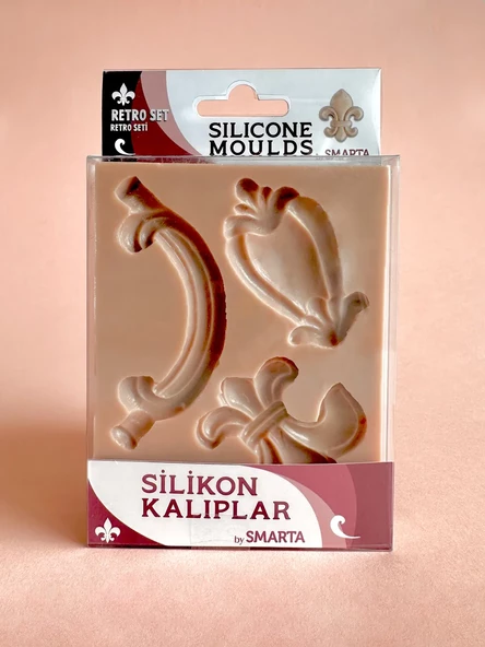 Smarta Silikon Kalıp - Mobilya Süsleme Retro Set ürün görseli 1
