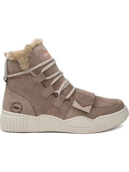 M.P. 242-1876ZN Kadın Sneaker Bot Bej - Resim 2