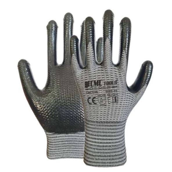 CMC TOOLS DESENLİ ZEBRA ELDİVEN GRİ SİZE:10 (CMC-1748) ürün görseli 1