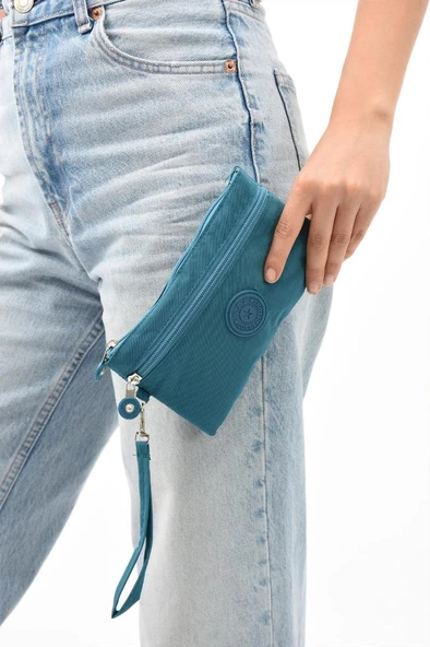 Klinkır El Çantası Cüzdan Kalemlik Fonksiyonel Kullanım Kalem Kutusu 20*12 Cm Makyaj Çantası ürün görseli 1