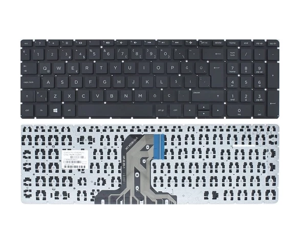 HP 250 G5 (W4M48ES, W4M67EA, W4M87ES) Notebook Klavyesi (Siyah TR) ürün görseli 1