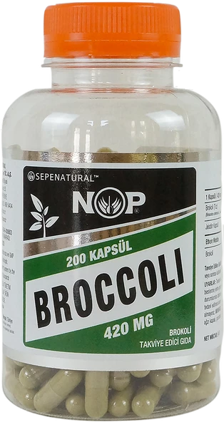 NOP Brokoli Takviye Edici Gıda 200 Kapsül Broccoli ürün görseli 1