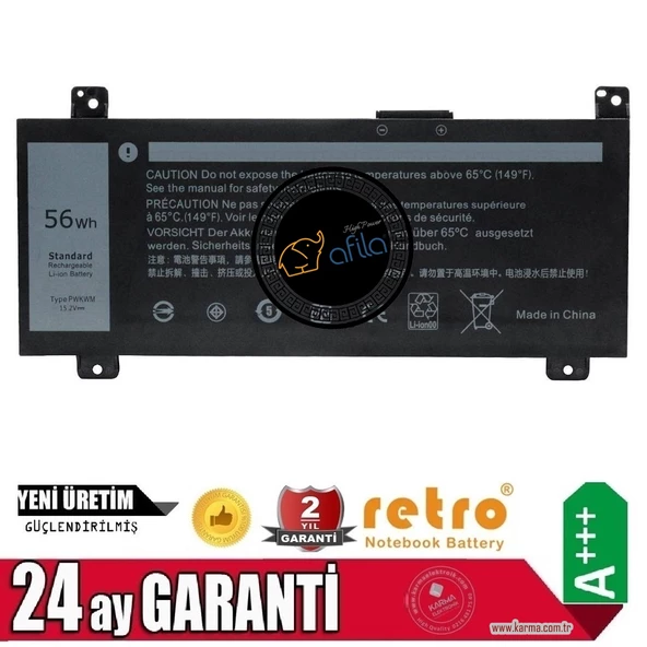 Dell inspiron 14-7467-D1545R Notebook Bataryası, Laptop Pili ürün görseli 1