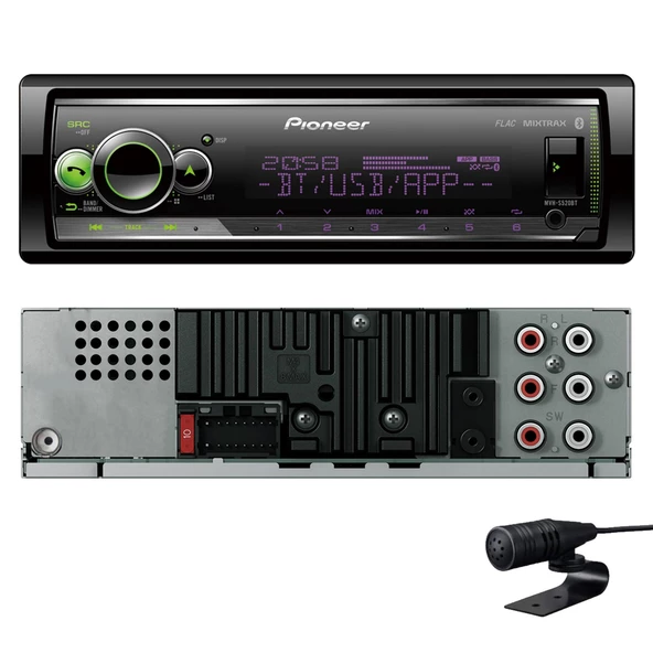 PIONEER MVH-S520BT OTO TEYP 4X50 WATT BLUETOOTH MOBİL APLİKASYON ürün görseli 1