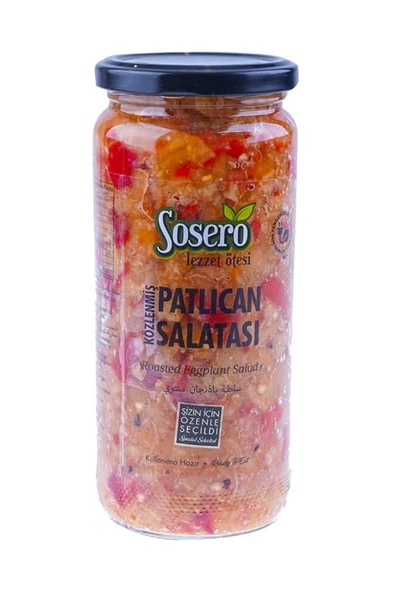 Sosero Patlıcan Salatası 435 Gr Cam Kavanoz ürün görseli 1