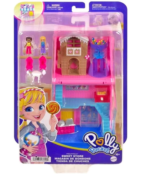 Polly Pocket Pollyville Şeker Dükkanı Oyun Seti HNB03 ürün görseli 1