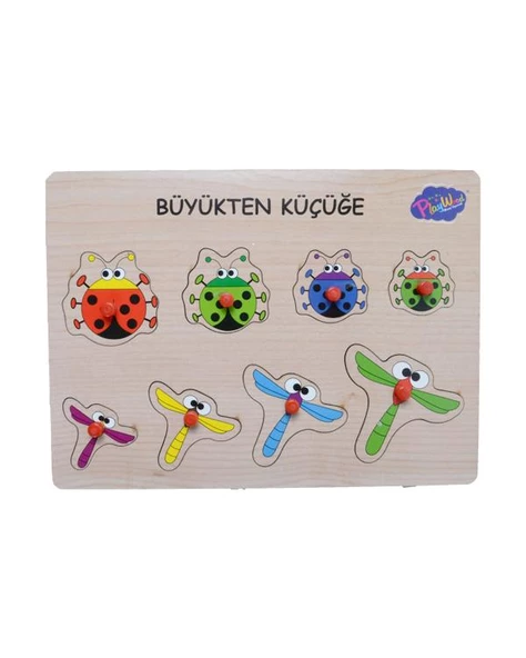 Ahşap Tutmalı Büyükten Küçüğe Oyuncak 2 ONY131/132 Playwood ürün görseli 1