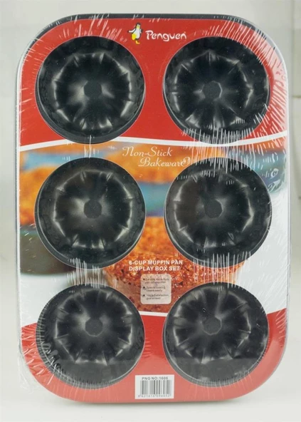 Penguen PNG-1606 No:3 Mini Kek Kalıbı muffin kalıbı ürün görseli 1